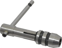 PEC Tools - 5/32 to 1/4" Tap Capacity, T Handle Tap Wrench - 3" Overall Length - Exact Tooling