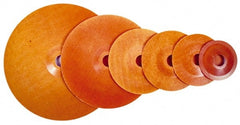 Made in USA - 9" Diam Locking Nut Disc Backing Pad - Soft Density, 15,000 RPM - Exact Tooling