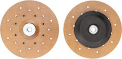 Made in USA - 7" Diam Locking Nut Disc Backing Pad - Soft Density, 10,000 RPM - Exact Tooling