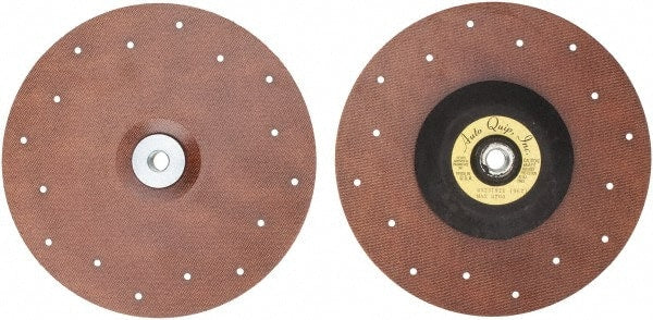 Made in USA - 9" Diam Locking Nut Disc Backing Pad - Soft Density, 10,000 RPM - Exact Tooling