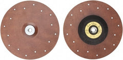 Made in USA - 9" Diam Locking Nut Disc Backing Pad - Soft Density, 10,000 RPM - Exact Tooling