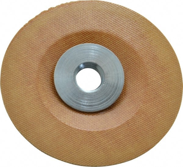 Made in USA - 4" Diam Locking Nut Disc Backing Pad - Soft Density, 25,000 RPM - Exact Tooling
