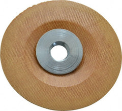 Made in USA - 4" Diam Locking Nut Disc Backing Pad - Soft Density, 25,000 RPM - Exact Tooling