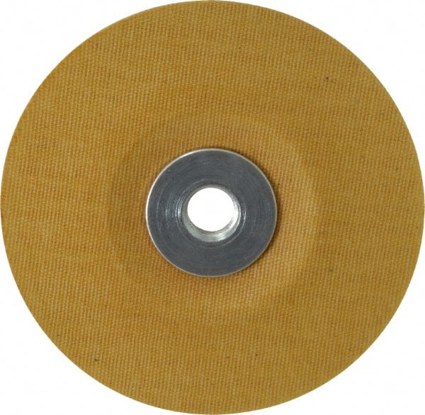 Made in USA - 5" Diam Locking Nut Disc Backing Pad - Soft Density, 20,000 RPM - Exact Tooling