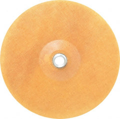 Made in USA - 7" Diam Locking Nut Disc Backing Pad - Soft Density, 15,000 RPM - Exact Tooling