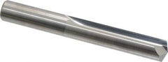 Atrax - 7/16", 140° Point, Solid Carbide Straight Flute Drill Bit - Exact Tooling