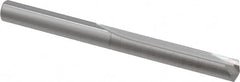 Atrax - #7, 0.201", 140° Point, Solid Carbide Straight Flute Drill Bit - Exact Tooling