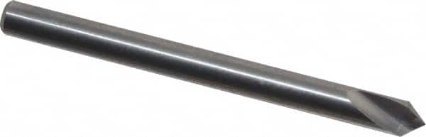 Atrax - 1/8" Head Diam, 1/8" Shank Diam, 1 Flute 82° Solid Carbide Countersink - Exact Tooling