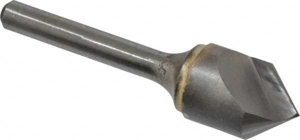Atrax - 5/8" Head Diam, 1/4" Shank Diam, 1 Flute 82° Solid Carbide Countersink - Exact Tooling