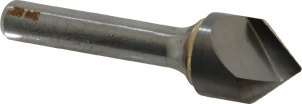 Atrax - 3/4" Head Diam, 3/8" Shank Diam, 1 Flute 82° Solid Carbide Countersink - Exact Tooling