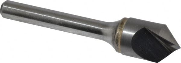 Atrax - 1/2" Head Diam, 1/4" Shank Diam, 1 Flute 90° Solid Carbide Countersink - Exact Tooling