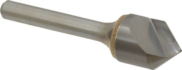Atrax - 5/8" Head Diam, 1/4" Shank Diam, 1 Flute 90° Solid Carbide Countersink - Exact Tooling