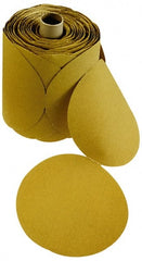 3M - 5" Diam, 150 Grit Ceramic Adhesive PSA Disc - Very Fine Grade, Blue, J Weighted Backing, Flexible, Use with Random Orbital Sanders - Exact Tooling