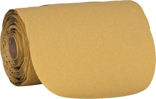 3M - 6" Diam, 180 Grit Aluminum Oxide Adhesive PSA Disc - Very Fine Grade, Yellow, C Weighted Backing, Flexible, Use with Random Orbital Sanders - Exact Tooling