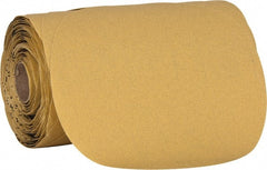 3M - 6" Diam, 180 Grit Aluminum Oxide Adhesive PSA Disc - Very Fine Grade, Yellow, C Weighted Backing, Flexible, Use with Random Orbital Sanders - Exact Tooling