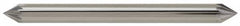 SGS Pro - 1/2" Cut Diam, 1/4" Shank Diam, Cone Head Double Cut Burr - Carbide, Point End, 7/8" LOC, 2-3/4" OAL - Exact Tooling