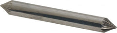 Atrax - 1/4" Cut Diam, 1/4" Shank Diam, Taper Head Single Cut Burr - Carbide, Radius End, 3/16" LOC, 2" OAL - Exact Tooling