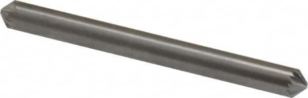 Atrax - 3/16" Cut Diam, 3/16" Shank Diam, Cone Head Single Cut Burr - Carbide, Point End, 1/8" LOC, 2" OAL - Exact Tooling