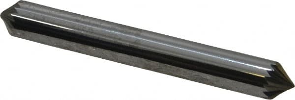 Atrax - 1/4" Cut Diam, 1/4" Shank Diam, Cone Head Single Cut Burr - Carbide, Point End, 1/8" LOC, 2" OAL - Exact Tooling
