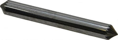 Atrax - 1/4" Cut Diam, 1/4" Shank Diam, Cone Head Single Cut Burr - Carbide, Point End, 1/8" LOC, 2" OAL - Exact Tooling