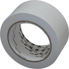 3M - White Solid Color Vinyl Tape - 2" Wide x 108' Long x 0.005" Thick, General Traffic - Exact Tooling