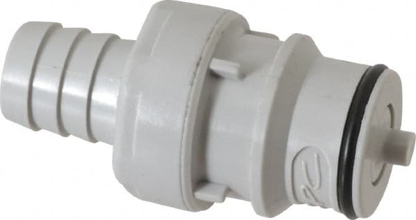 CPC Colder Products - Polypropylene Push-to-Connect Tube Male Connector - 60 Max psi, 1/2" Inside Diam, Gray - Exact Tooling