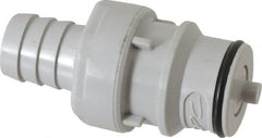 CPC Colder Products - Polypropylene Push-to-Connect Tube Male Connector - 60 Max psi, 1/2" Inside Diam, Gray - Exact Tooling