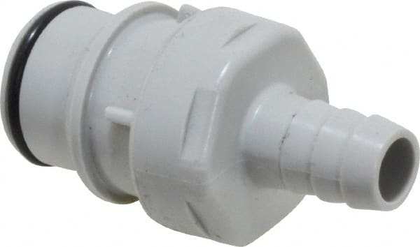 CPC Colder Products - Polypropylene Push-to-Connect Tube Male Connector - 60 Max psi, 3/8" Inside Diam, Gray - Exact Tooling