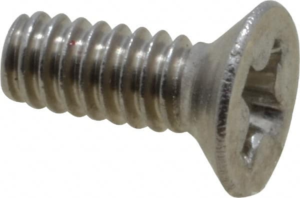 Value Collection - M2x0.40 Metric Coarse, 5mm OAL Phillips Drive Machine Screw - Flat Head, Grade 18-8 & A2 Stainless Steel, Uncoated, Without Washer - Exact Tooling