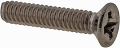 Value Collection - M2x0.40 Metric Coarse, 10mm OAL Phillips Drive Machine Screw - Flat Head, Grade 18-8 & A2 Stainless Steel, Uncoated, Without Washer - Exact Tooling