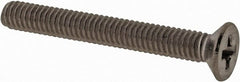 Value Collection - M2.5x0.45 Metric Coarse, 20mm OAL Phillips Drive Machine Screw - Flat Head, Grade 18-8 & A2 Stainless Steel, Uncoated, Without Washer - Exact Tooling