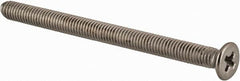 Value Collection - M3x0.50 Metric Coarse, 40mm OAL Phillips Drive Machine Screw - Flat Head, Grade 18-8 & A2 Stainless Steel, Uncoated, Without Washer - Exact Tooling