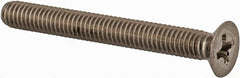 Value Collection - M4x0.70 Metric Coarse, 35mm OAL Phillips Drive Machine Screw - Flat Head, Grade 18-8 & A2 Stainless Steel, Uncoated, Without Washer - Exact Tooling