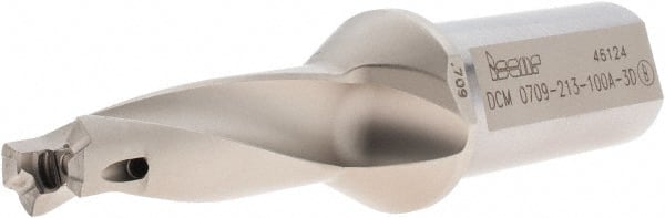 Iscar - 0.709 to 0.744" Diam, 3xD, 2.13" Max Depth, 1" Shank Diam, 5.05" OAL, Replaceable Tip Drill - IDI-SG, IDI-SK Insert, DCM Toolholder, Series ChamDrill - Exact Tooling