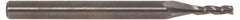 SGS - 27/64", 1" LOC, 7/16" Shank Diam, 2-3/4" OAL, 3 Flute, Solid Carbide Square End Mill - Single End, Uncoated, Spiral Flute, 30° Helix, Centercutting, Right Hand Cut, Right Hand Flute, Series 5 - Exact Tooling