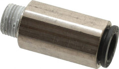 Legris - 8mm Outside Diam, 1/8 BSPT, Nickel Plated Brass Push-to-Connect Tube Self-Sealing Male Connector - 145 Max psi, Tube to Male BSPT, Buna-N O-Ring - Exact Tooling