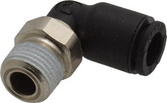Legris - 6mm Outside Diam, 1/8 NPT, Nylon Push-to-Connect Tube Male Elbow - 290 Max psi, Tube to Male NPT Connection, Buna Nitrile O-Ring - Exact Tooling