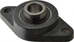 Browning - 3/4" ID, 4-13/32" OAL x 2-1/2" OAH 2-Bolt Flange - 1,444 Lb Static Cap, 2,611 Lb Dyn Cap, 3-17/32" Btw Mnt Hole Ctrs, Cast Iron - Exact Tooling