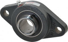 Browning - 1" ID, 4-7/8" OAL x 2-3/4" OAH 2-Bolt Flange - 1,651 Lb Static Cap, 2,801 Lb Dyn Cap, 3-57/64" Btw Mnt Hole Ctrs, Cast Iron - Exact Tooling