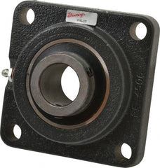 Browning - 1-1/4" ID, 4-5/8" OAL x 4-5/8" OAH 4-Bolt Flange - 3,493 Lb Static Cap, 5,782 Lb Dyn Cap, 3-5/8" Btw Mnt Hole Ctrs, Cast Iron - Exact Tooling