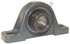 Browning - 1-11/16" ID, 7-3/8" OAL x 4-3/16" OAH Pillow Block - 5,139 Lb Static Cap, 7,901 Lb Dyn Cap, 5-21/32" Btw Mnt Hole Ctrs, 2-1/16" Base-to-Ctr Ht, Cast Iron - Exact Tooling