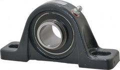 Browning - 1" ID, 5-1/2" OAL x 2-11/16" OAH Pillow Block - 1,651 Lb Static Cap, 2,801 Lb Dyn Cap, 4-1/8" Btw Mnt Hole Ctrs, 1-5/16" Base-to-Ctr Ht, Cast Iron - Exact Tooling