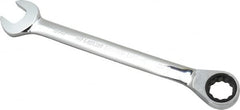 Blackhawk by Proto - 3/4" 12 Point Combination Wrench - 15° Head Angle, 6-3/4" OAL, Steel, Chrome Finish - Exact Tooling
