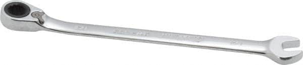 Blackhawk by Proto - 1/4" 12 Point Combination Wrench - 15° Head Angle, 5" OAL, Steel, Chrome Finish - Exact Tooling