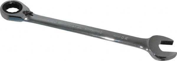 Blackhawk by Proto - 30mm 12 Point Combination Wrench - 15° Head Angle, 15-57/64" OAL, Steel, Chrome Finish - Exact Tooling