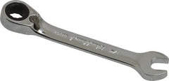Blackhawk by Proto - 1/4" 12 Point Combination Wrench - 15° Head Angle, 3-3/32" OAL, Steel, Chrome Finish - Exact Tooling