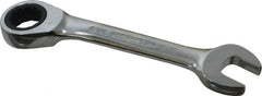 Blackhawk by Proto - 7/16" 12 Point Combination Wrench - 15° Head Angle, 4" OAL, Steel, Chrome Finish - Exact Tooling
