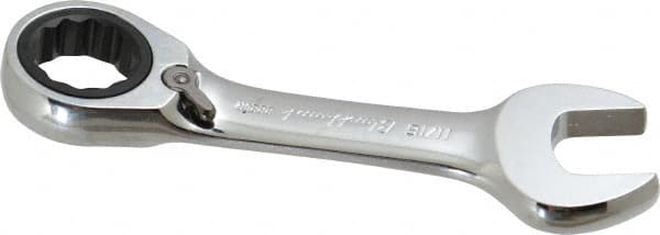 Blackhawk by Proto - 11/16" 12 Point Combination Wrench - 15° Head Angle, 5" OAL, Steel, Chrome Finish - Exact Tooling