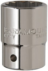 Paramount - 1-1/16", 3/4" Drive, Standard Hand Socket - 12 Points, 2" OAL - Exact Tooling