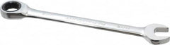 Paramount - 11/16" 12 Point Ratcheting Combination Wrench - 9-3/4" OAL, Chrome Vanadium Steel, Polished Finish - Exact Tooling